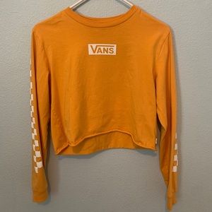 VANS | SIZE S | Checkered Long Sleeve Crop